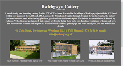 Desktop Screenshot of cattery.org.uk