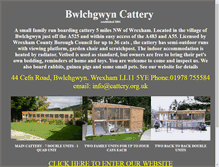 Tablet Screenshot of cattery.org.uk