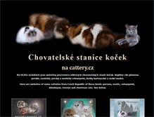 Tablet Screenshot of cattery.cz